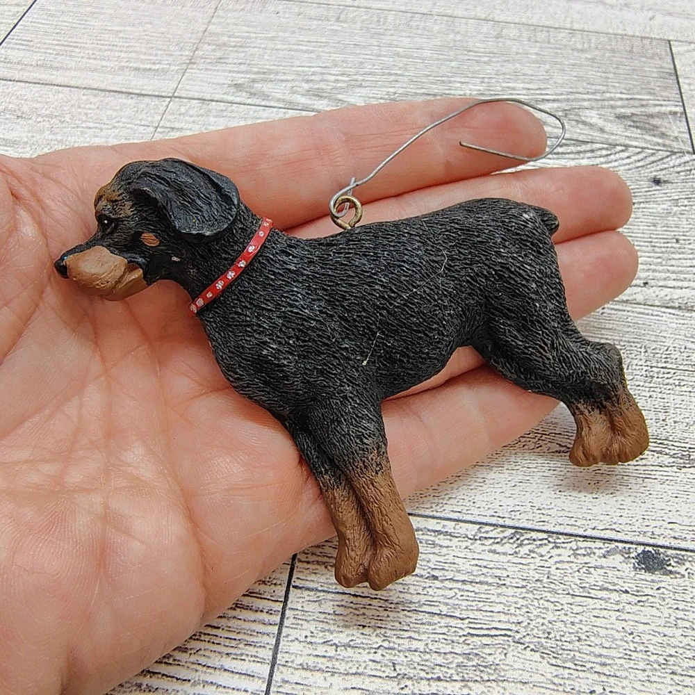 Rottweiler Dog Ornament • Pet Lover Christmas Tree Decoration •‎ 3.5